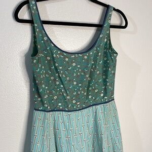 Black/White Floral Embroidered ANTHROPOLOGIE SNAK A-line Skirt - 4